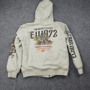 Vintage Ecko Unltd Hoodie Mens Large Y2K Full Zip Graphic Snake Rose Eagle Jesse
